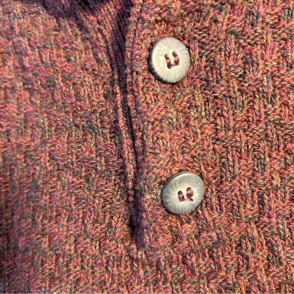 OSCAR DE LA RENTA MENS SWEATER XL BROWN HENLEY ACADEMIA EVERYDAY COZY CABIN - Picture 6 of 11